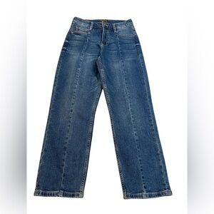 Dear John Randy Straight Leg High Rise Crop Jean Blue Denim Size 26 New
